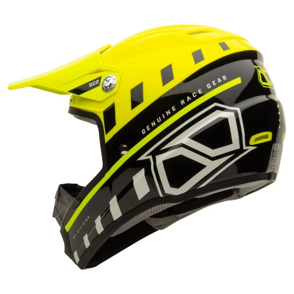 MSR SC2 Motocross Dirt Bike Off-Road Helmet 2023.5 (X-Large, Neon) Foto 2 de 4
