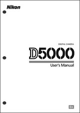 Nikon D5000 User's Manual Guide Instruction Operator Manual