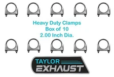 2" U-Bolt Exhaust Clamp Heavy Duty BOX of 10 Saddle Style m200 35408 33200
