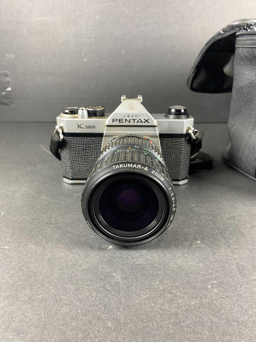 Pentax K1000 Manual Focus SLR Film Camera with Pentax 50mm Lens