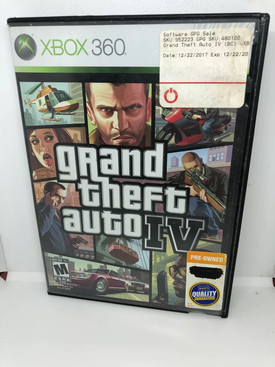 Grand Theft Auto IV GTA 4 - Xbox 360/Xbox One - Game Games