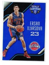 2015-16 Panini Totally Certified ERSAN ILYASOVA MIRROR BLUE #152 PISTONS /99