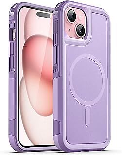 JETech Case for iPhone 15 6.1-Inch Compatible with MagSafe| Heavy Duty Dual-Laye
