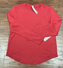 NEW Women Lululemon Love Modal Fleece Long-Sleeve Shirt Vintage Rose Size 4