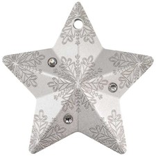 HOLIDAY ORNAMENT SNOWFLAKE STAR 2023 Silver Coin Cook Islands  Coin Invest Trust