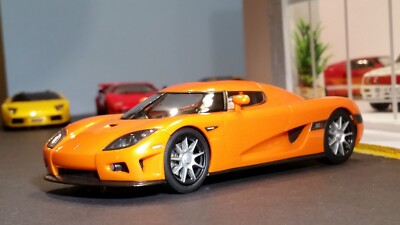 AutoArt SLOT Car 1:32 KOENIGSEGG CCX Lighting Lamps New in Box ORANGE 13201