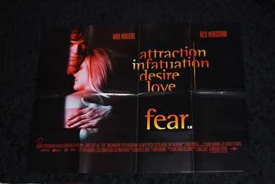 Fear - 1996 British Quad Poster - Mark Wahlberg Reece Witherspoon Alyssa Milano