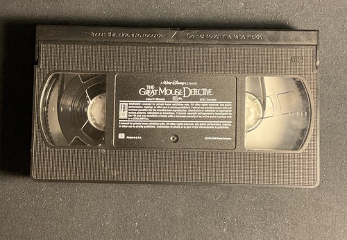The Adventures of the Great Mouse Detective (VHS, 1992) No Case - Tape Only