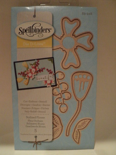 SPELLBINDERS DIE D-LITES STYLIZED FLOWER (5 DIES) S3-228 BNIP