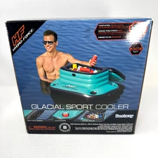 Bestway Hydro-Force Glacial Sport Cooler Teal Inflatable Floating Blow-Up 10-Gal