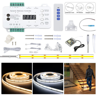 Treppen-LED-Bewegungssensor-Controller Treppenlichtsteuerung Dimmen 16 Schritte