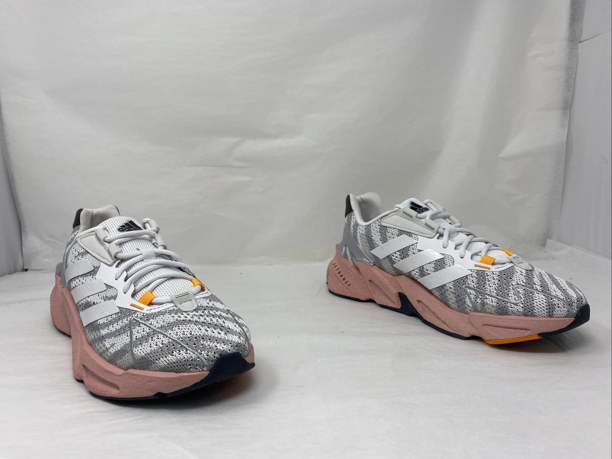 Adidas grey and pink running shoes sale