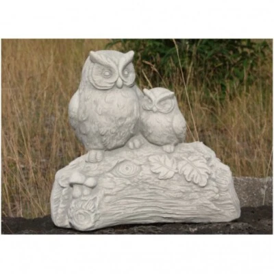 SCHÖNE EULEN aus STEINGUSS NEU FROSTFEST DEKO EULE VÖGEL TIERE TIERWELT PO-2144 - Bild 1 von 4