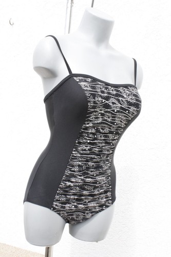 NEU 2023/24 Badeanzug SEXY Einteiler (400591) verstellbare Träger Schwarz in 36 - Picture 8 of 12