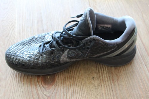 Very Rare Nike Zoom Kobe 6 VI Blackout Size 13 429659-013 Used Black Mamba - Picture 12 of 13