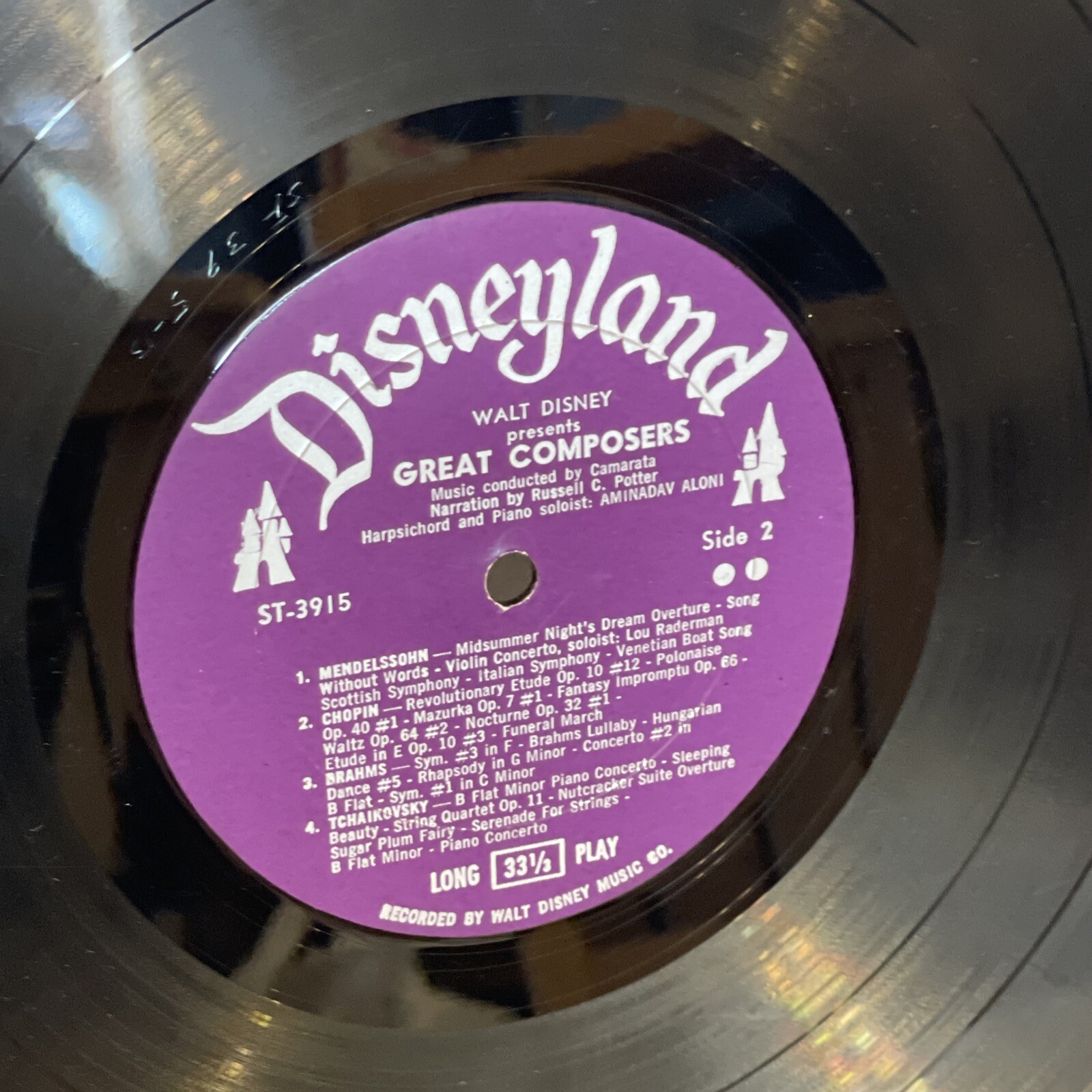 Walt Disney Presents The Great Composers Disneyland St 3915 1961 Good Ebay
