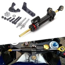 For Ducati Hypermotard 821 939 Steering Stabilizer Damper Mounting Carbon fiber