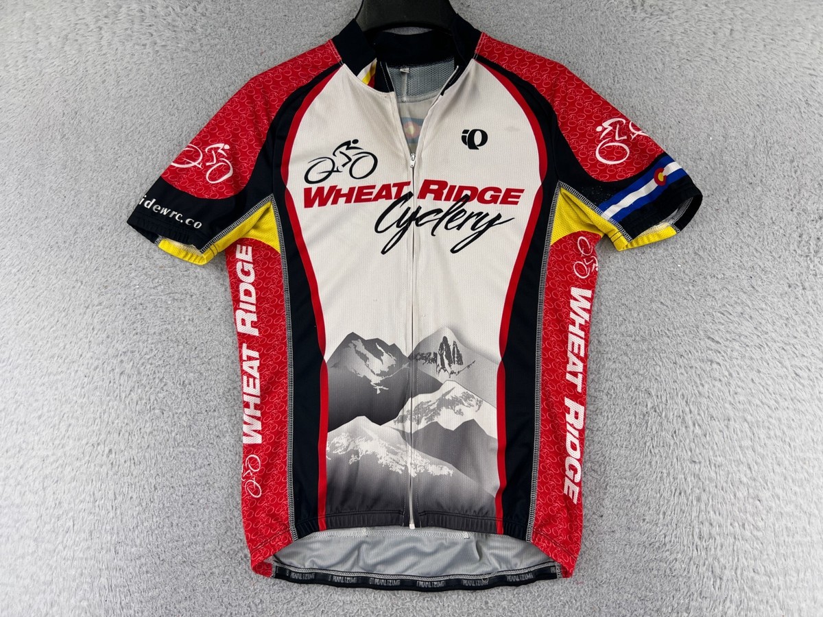 PEARL IZUMI サイクルロードジャージ 日本製 ホワイト/レッド Pearl Izumi Cycling Jersey Adult Small White Red Wheat Ridge