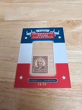 TOPPS BASEBALL PRESIDENTIAL STAMP COLLECTION WARREN G HARDING STAMP #rd /90 $$$$