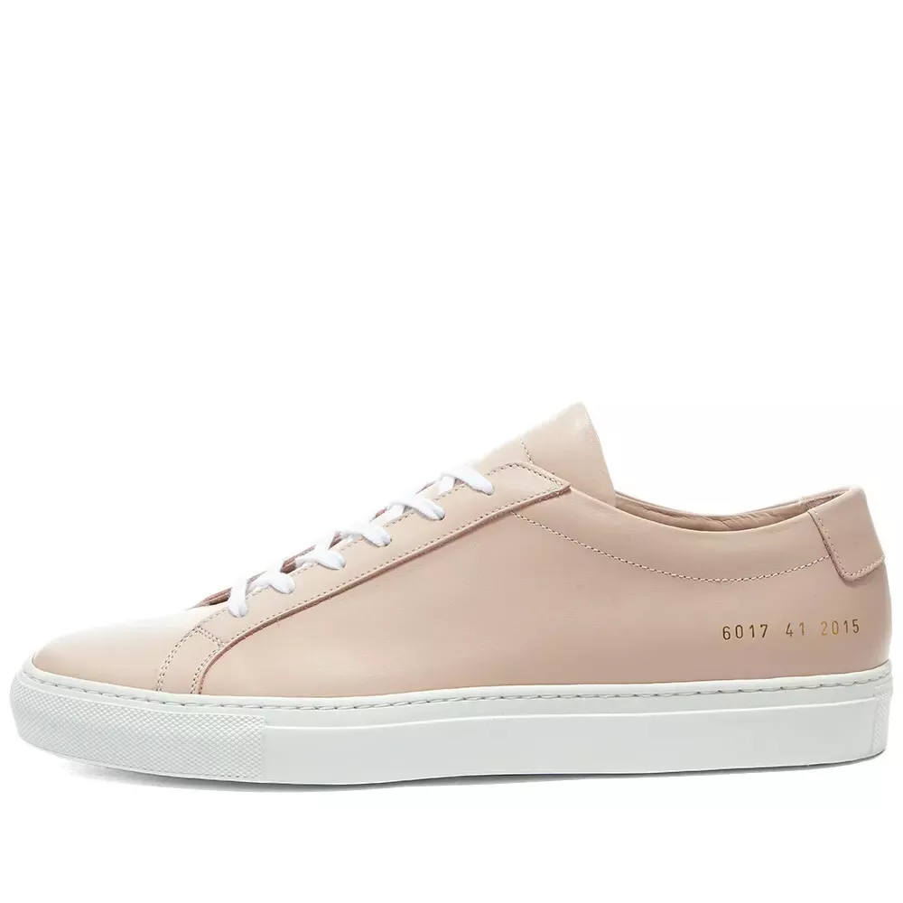 New Common Projects Achilles Low 6017 BLUSH up white sole contrast woman