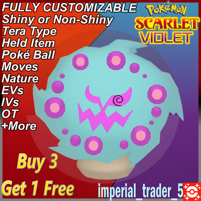 Pokémon Scarlet and Violet   Shiny Spiritomb   W/ Best 6IV Customizable