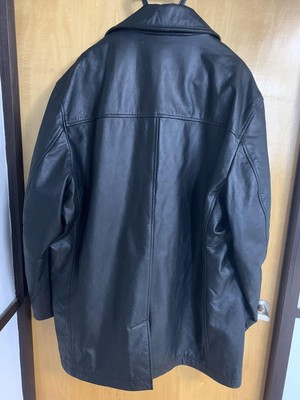 Old Gap Leather Peacoat 90
