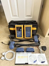 FLUKE NETWORKS DSP4300 DSP-4300 CABLE ANALYZER KIT W/ ACCESSORIES (TESTED)