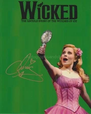 Louise Dearman HAND SIGNED 8x10 Photo Autograph, Wicked The Musical Elphaba (D)