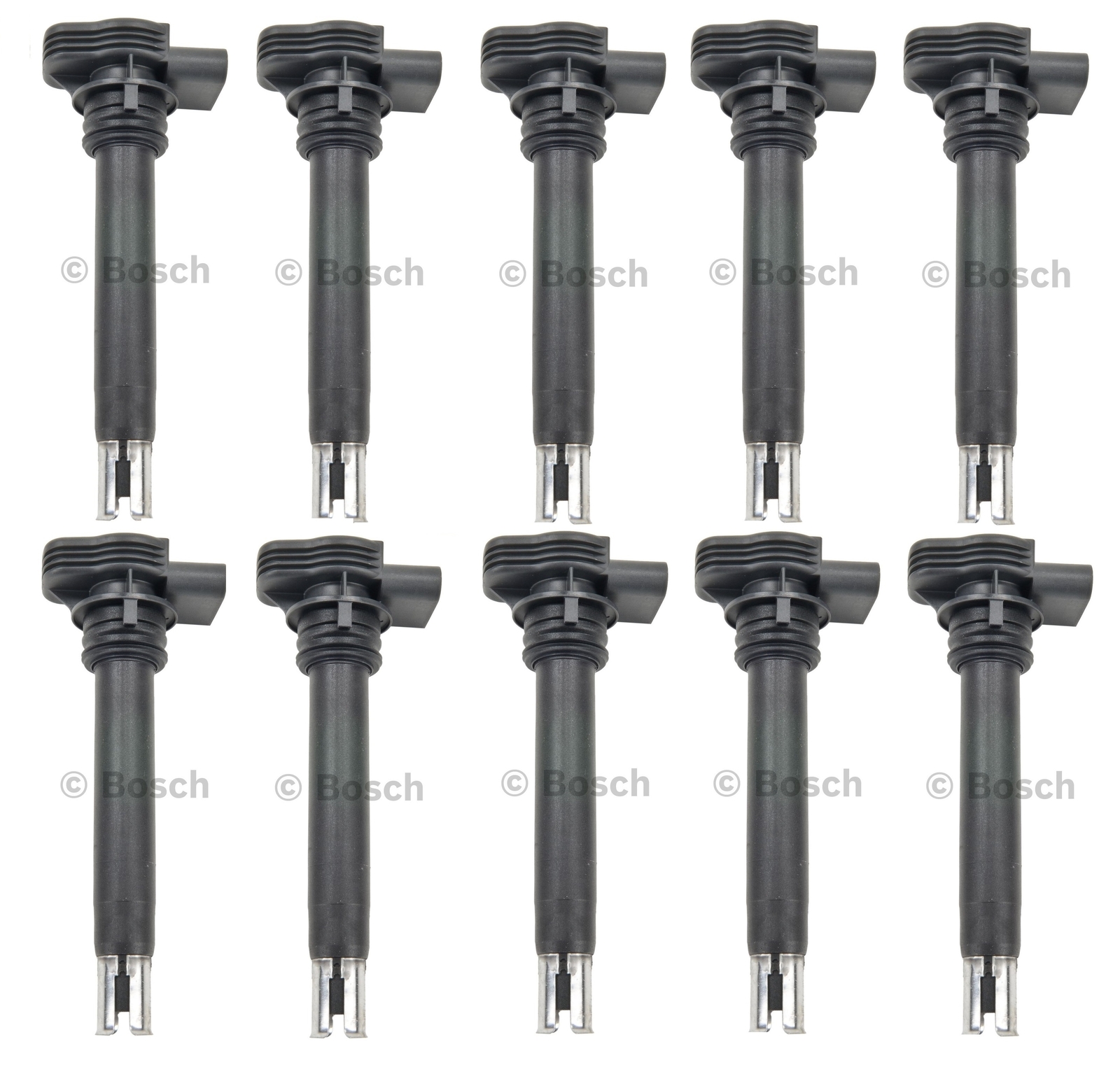 For Audi R8 5.2L V10 CMPA 2012 Set of 10 Ignition Coils Bosch 0221604115