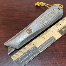 Vtg CRAFTSMAN Utility Razor Knife Fixed Box Cutter 9-9486 Lightweight Cast Metal