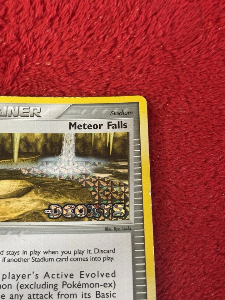 Meteor Falls 89/107 Deoxys Reverse Holo Pokémon Card Played - Image 2 of 4