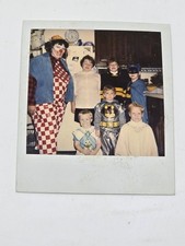 VTG Halloween 1980s Polaroid Picture Photo Kids Batman Kermit Clown Costumes