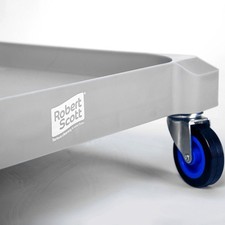 Replacement Folding Waste Cart Trolley Jolly Front Wheel - 101273