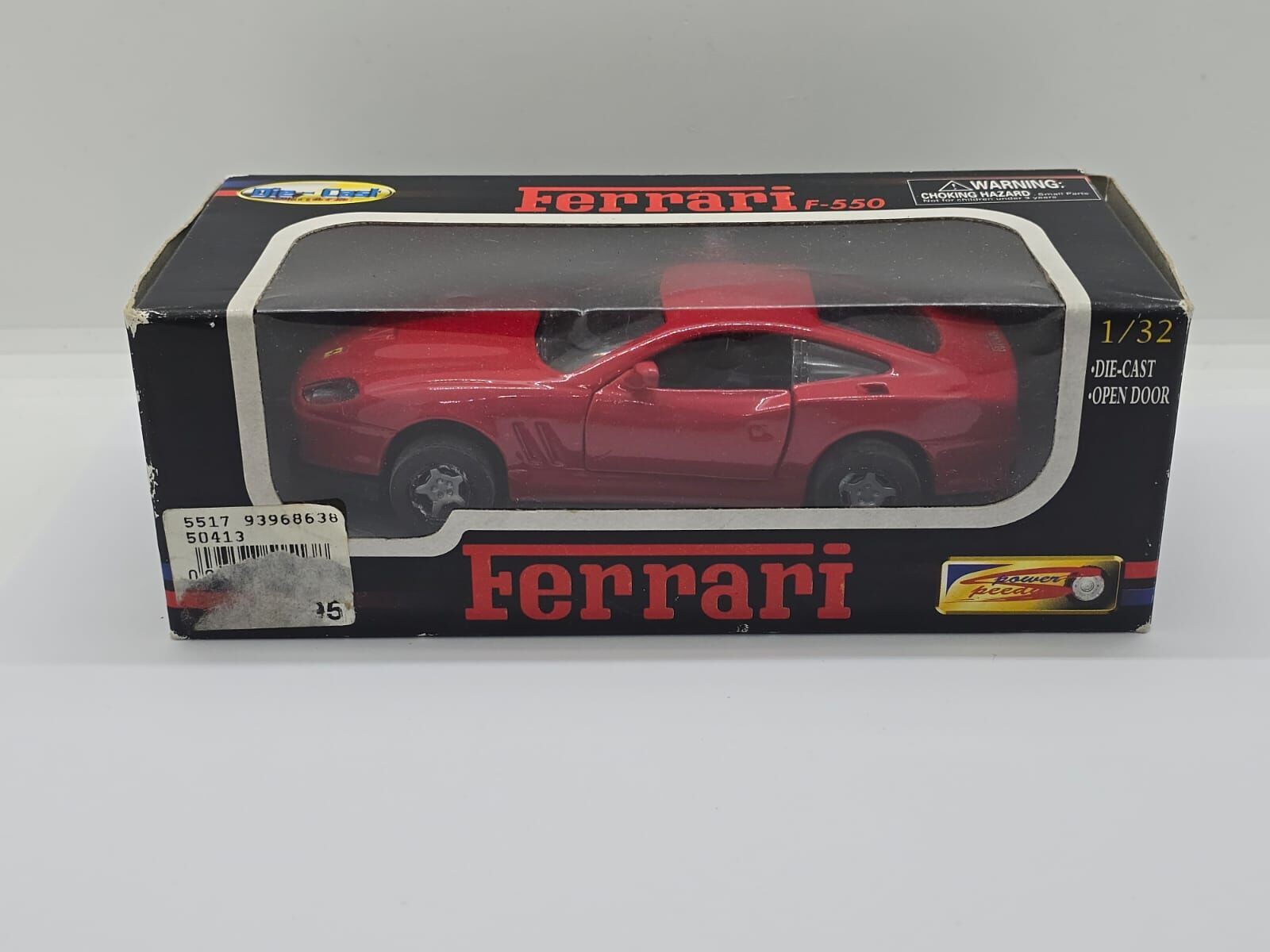 NewRay Speedy Power 1:32 Ferrari F-550 Vintage Diecast Open Door Red Model Car