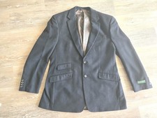 Lauren Ralph Lauren Mens Size 42 L Black Microfiber Blazer Paisley Lining