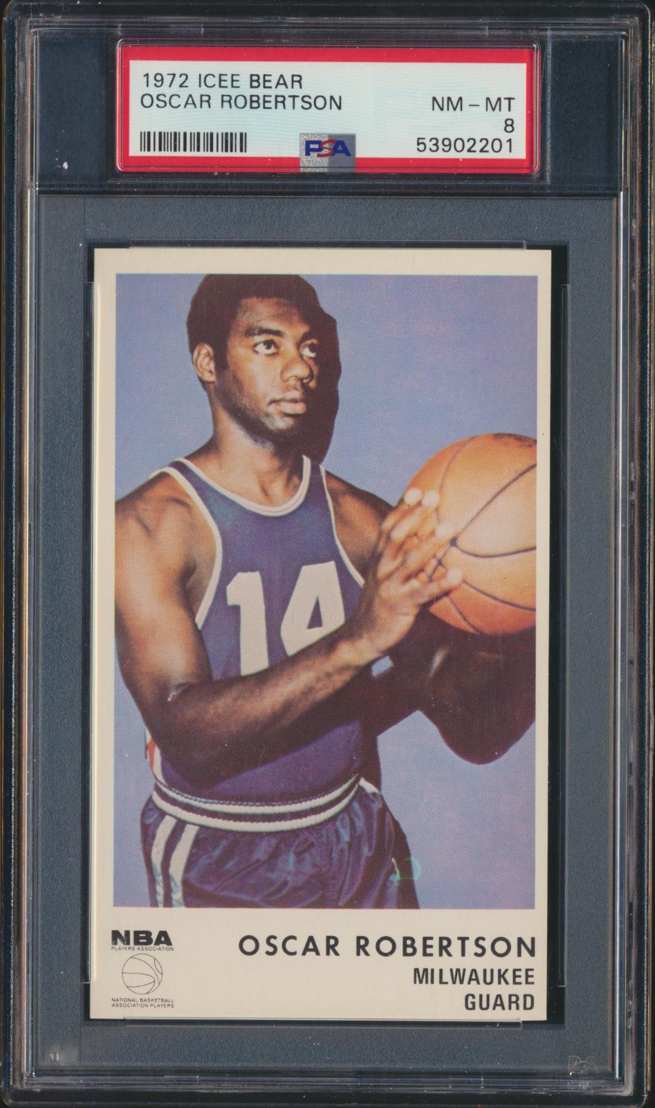 1972 Icee Bear Oscar Robertson PSA 8