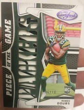 2022 Certified Piece Of The Game Romeo Doubs Rookie Relic /10!!!