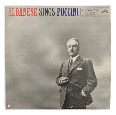 Licia Albanese Sings Puccini RCA Red Seal LM-2033  My Record   CUSTOM PRESSING