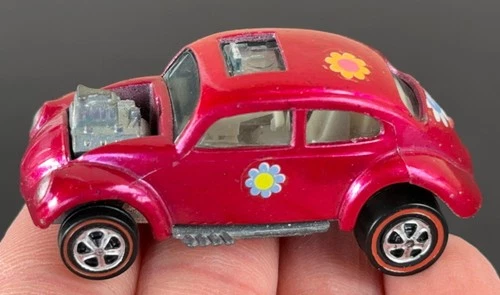 Vintage Hot Wheels Redline 1968 CREAMY PINK Custom Volkswagen US - KILLER!