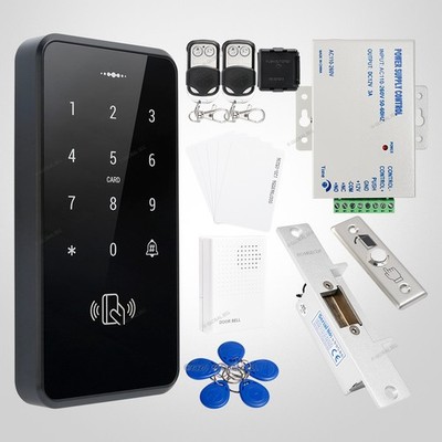Waterproof Touch Keypad ID Access Control System+Electric Strike Lock