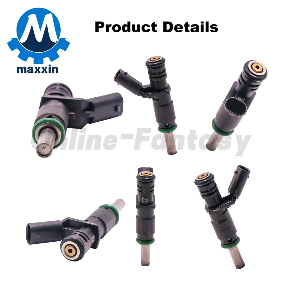 8x Inyectores de combustible genuinos OEM A2720780249 para Mercedes-Benz SL500 S550 GL450 Foto 3 de 4