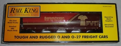 Rail King MTH 4-Bay Cylindrical Hopper Car Spur H0 in OVP #FV#