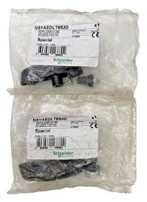 Lot of 2x Schneider Electric NSYAEDLT8S3D S3D 8mm Triangle Lock Insert