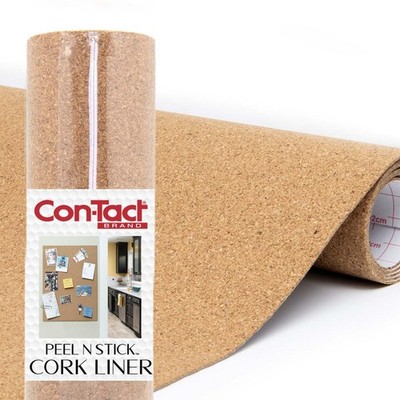 Adhesive Roll Cork 18 in x 4 ft Brown Con Tact 04F-C6421-06AZ Brand