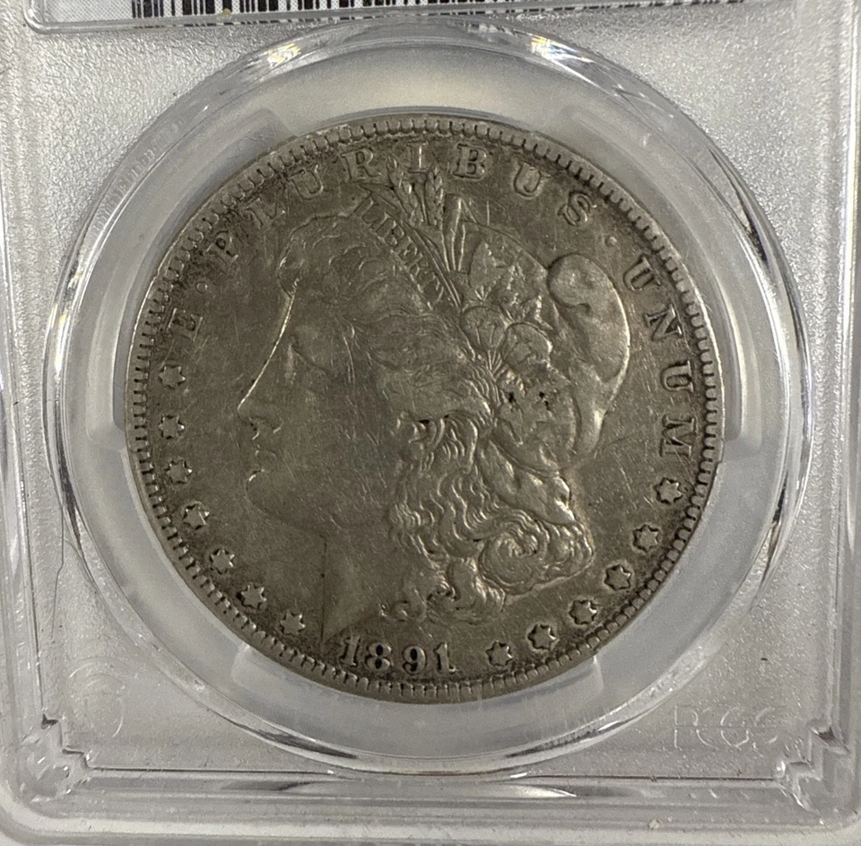 1891-CC Morgan S$1 Silver $1 Dollar PCGS VF30 Very Fine - Image 2 of 4