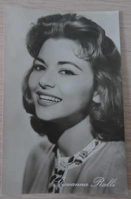 Foto Autogrammkarte italienische Schauspielerin Giovanna Ralli 1957 (125933)