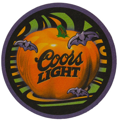 Coors Light  Halloween Theme Beer Coaster