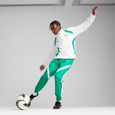 Puma Senegal Football Set Jacket Pants Soccer Suit National Team White Size: 2XL