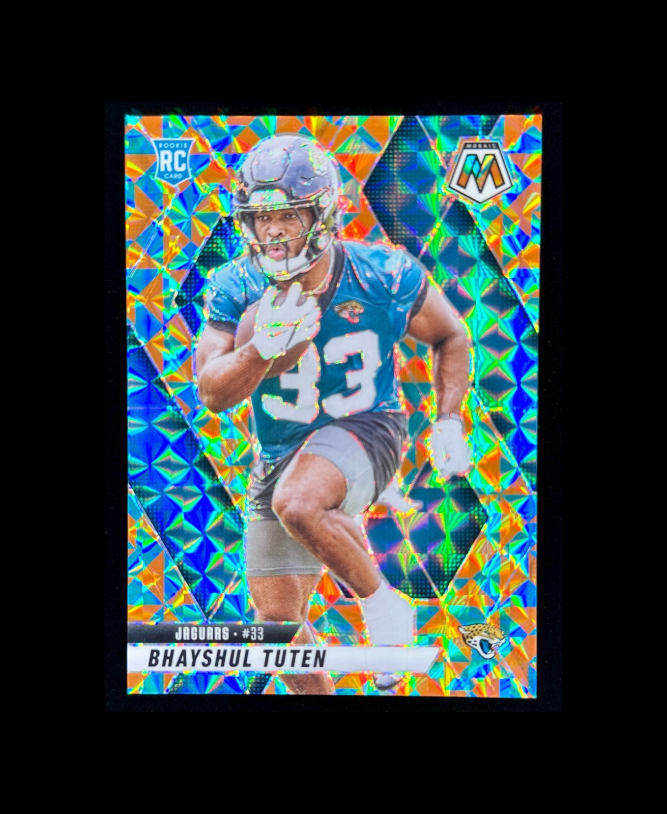 Bhayshul Tuten 2025 Panini Mosaic #385 Base Rookies Mosaic Tessalation /15 RC