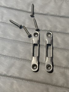 Pella Casement Lock Strike Catch Keeper Receiver Genuine Pella QTY 2 W/Screws